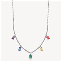 Necklace Brosway Woman JOYFUL RAINBOW in Silver Zirconia FJR03 - FJR03